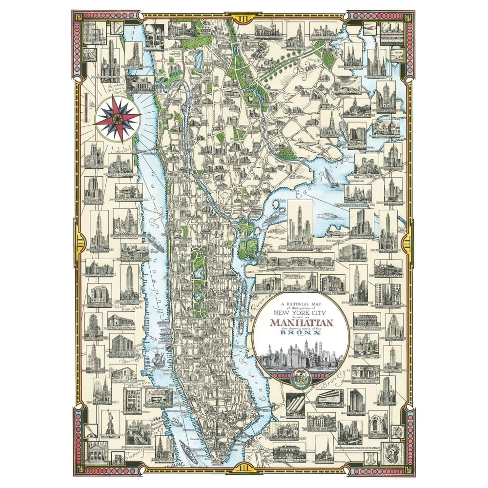 New York Map Journal Main Product  Image width="1000" height="1000"