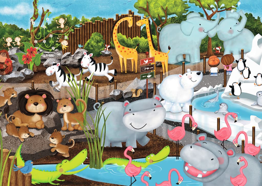 Day at the Zoo 35pc Puzzle 2nd Product Detail  Image width="1000" height="1000"