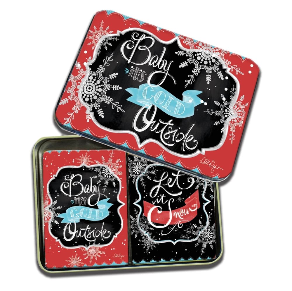 image Winter Magic Tin Playing Cards by LoriLynn Simms Main Product  Image width=&quot;1000&quot; height=&quot;1000&quot;