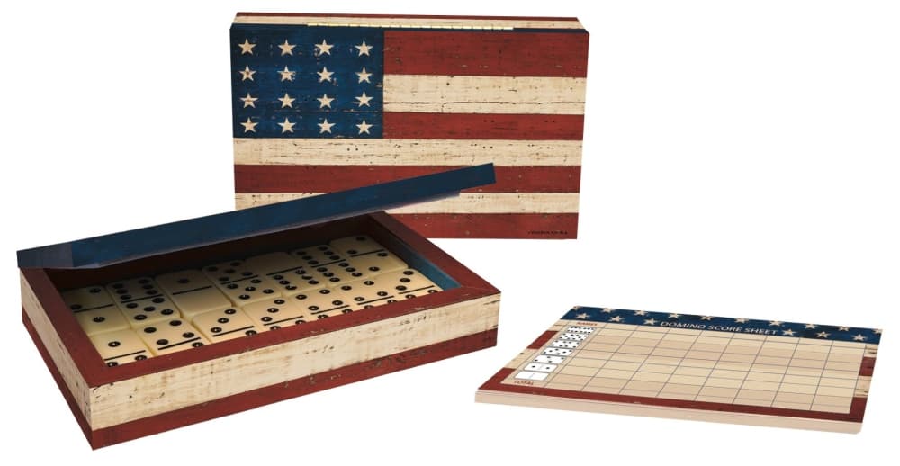 Grand Ole Flag Domino Set by Warren Kimble Main Product  Image width="1000" height="1000"