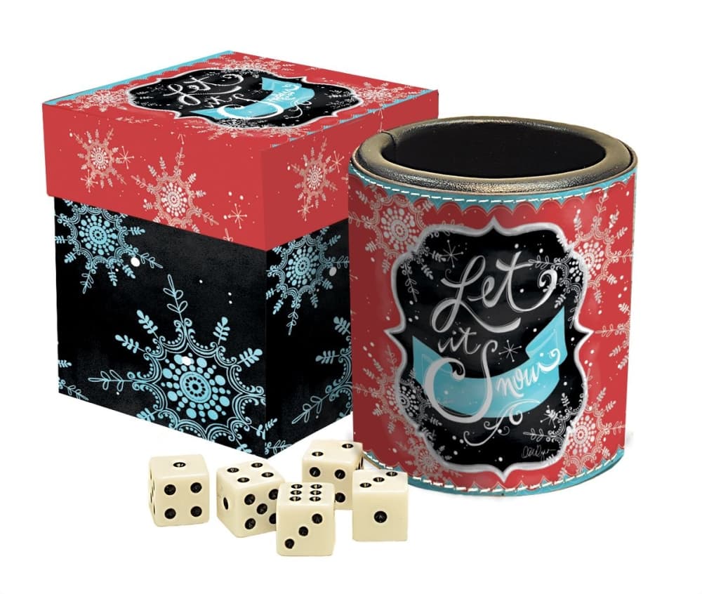 Winter Magic Dice Cup by LoriLynn Simms Main Product  Image width="1000" height="1000"
