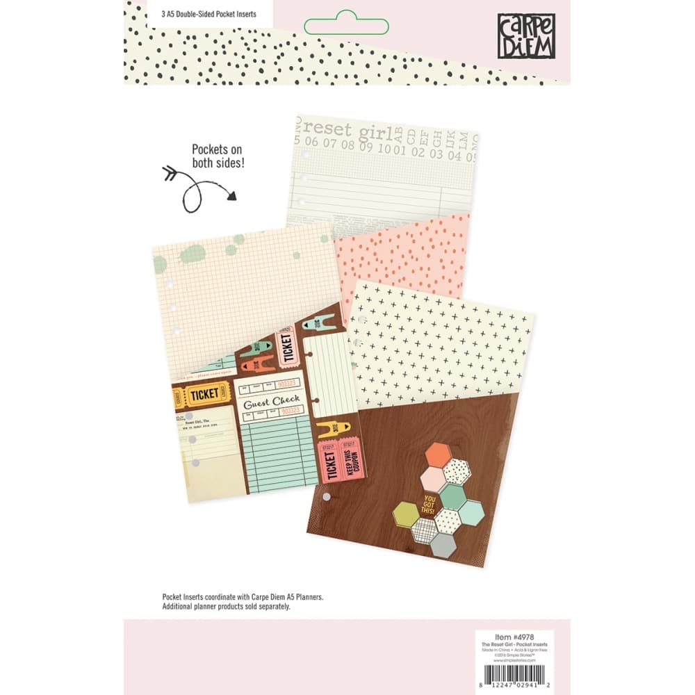 Reset Girls Pocket Inserts 2nd Product Detail  Image width="1000" height="1000"