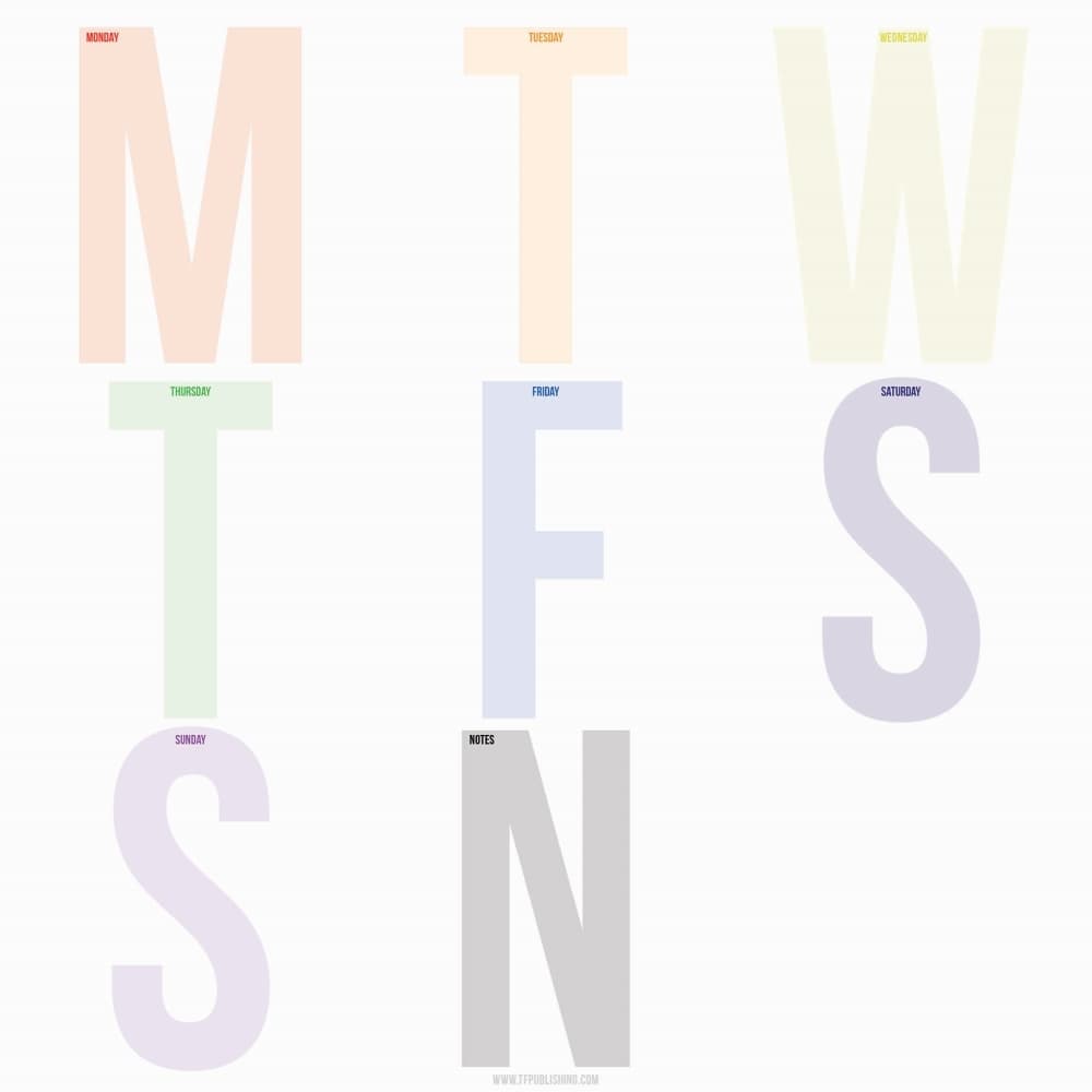 Large Letters Weekly Deskpad 3rd Product Detail  Image width=&quot;1000&quot; height=&quot;1000&quot;