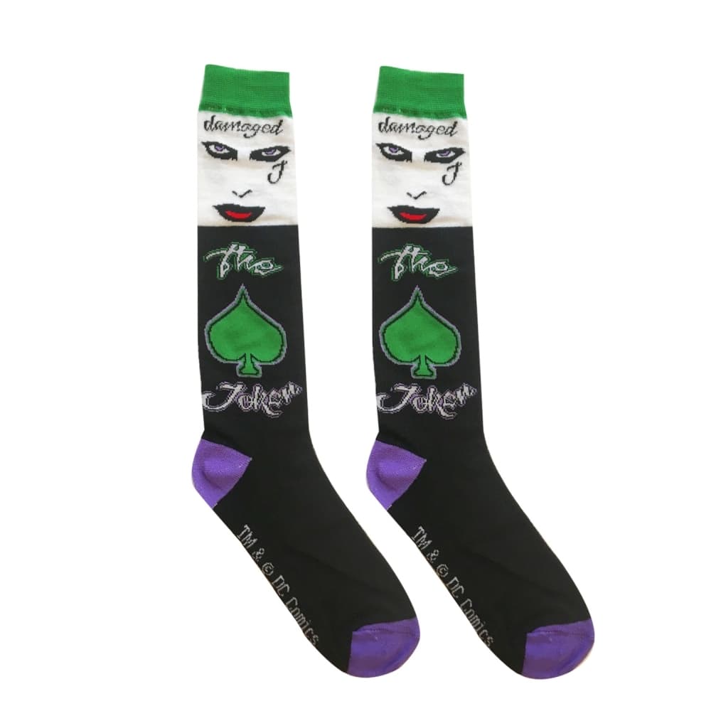 Joker Derranged Ladies Knee High Socks Main Product  Image width="1000" height="1000"