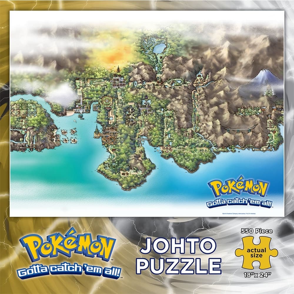 Pokemon Johto Map 550 Piece Puzzle Main Product  Image width="1000" height="1000"