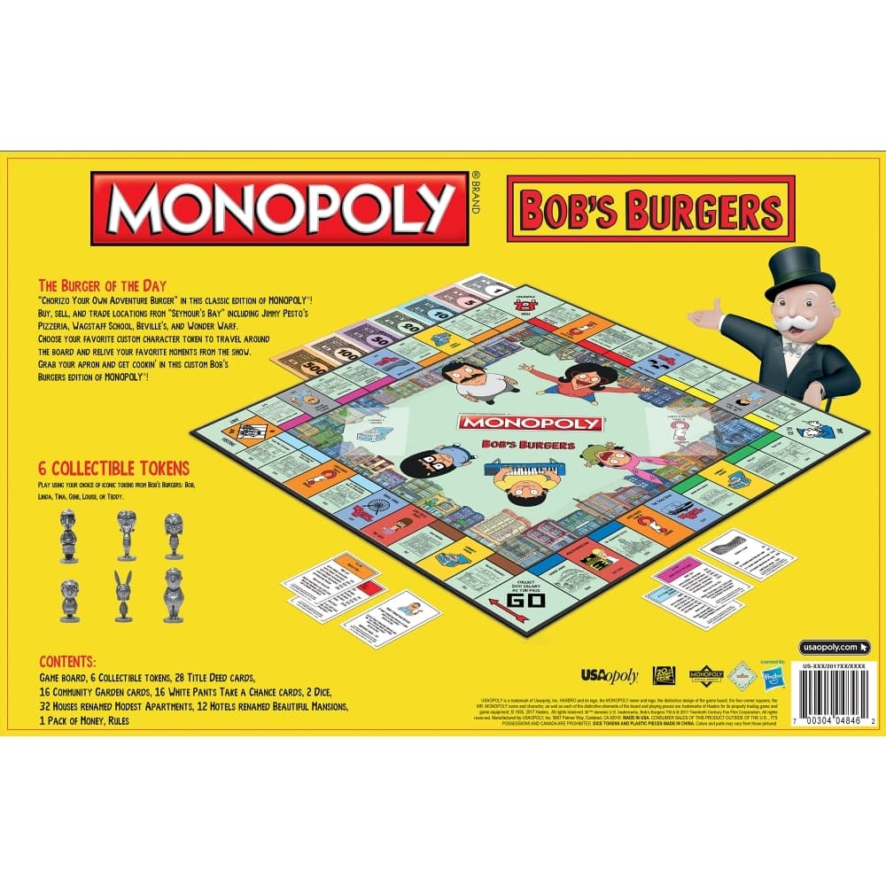 Bobs Burgers Monopoly 2nd Product Detail  Image width="1000" height="1000"