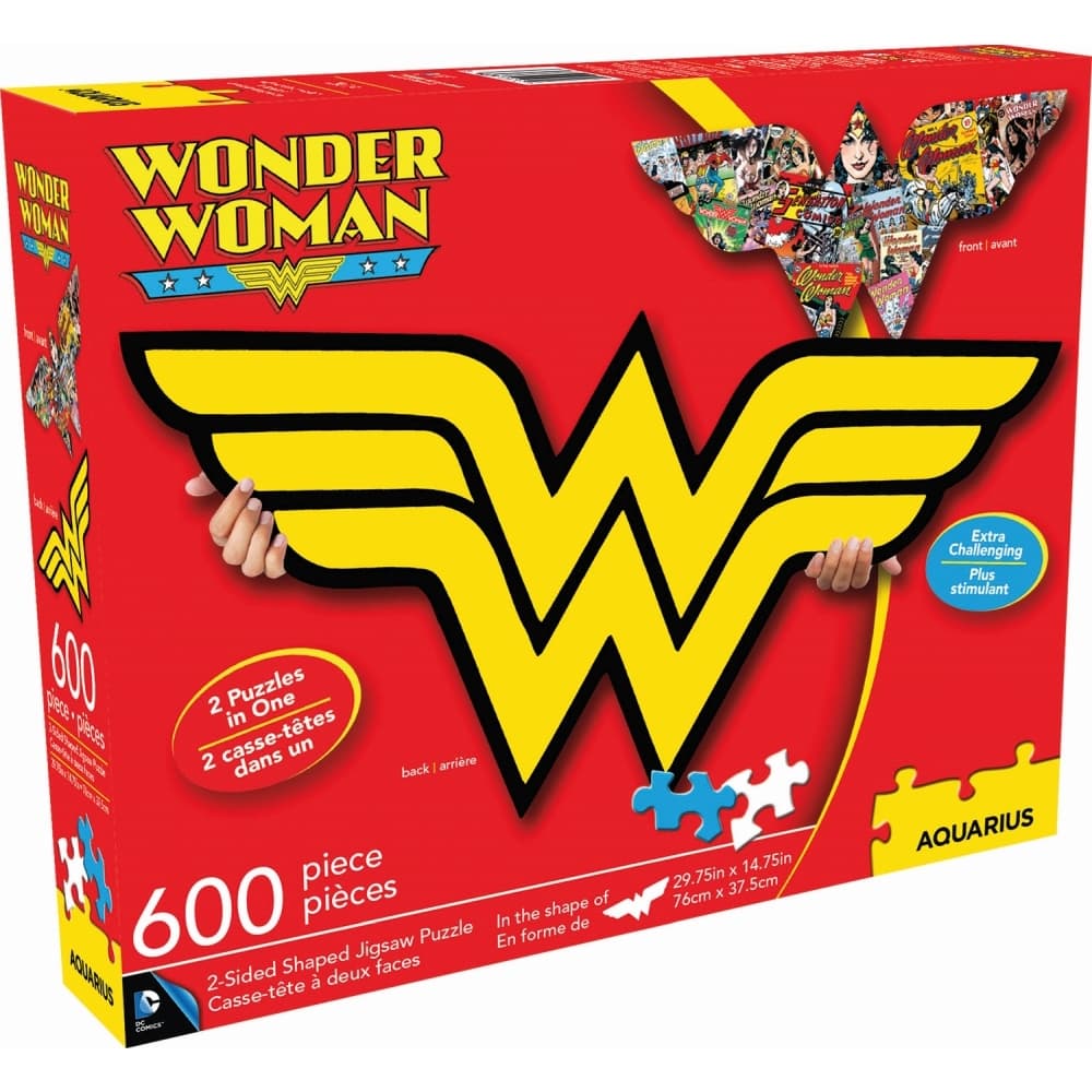 Wonder Woman Logo Shaped Puzzle Main Product  Image width="1000" height="1000"