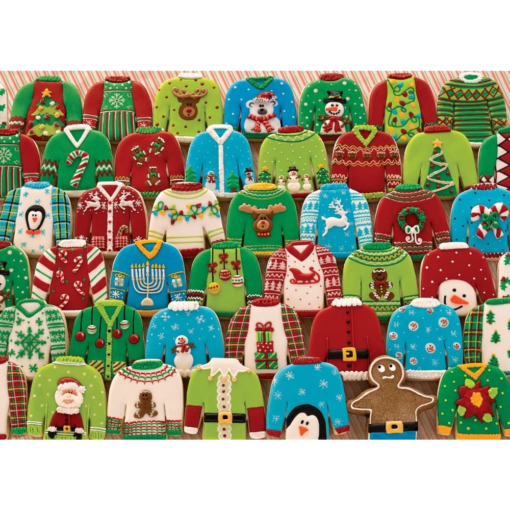 Ugly Xmas Sweaters 1000pc puzzle Main Product  Image width="1000" height="1000"