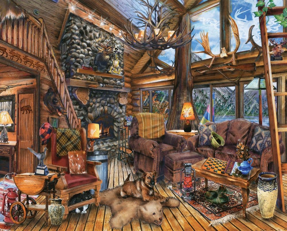 Hunting Lodge 1000 Piece Puzzle Main Product  Image width="1000" height="1000"