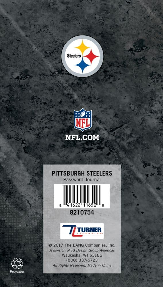 Pittsburgh Steelers Password Journal 2nd Product Detail  Image width="1000" height="1000"