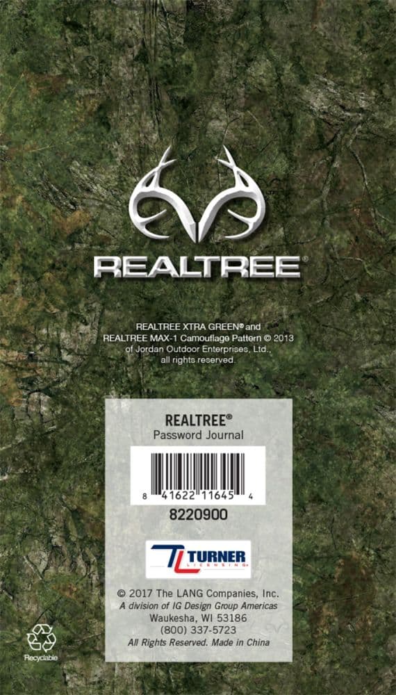 Realtree Password Journal 2nd Product Detail  Image width="1000" height="1000"