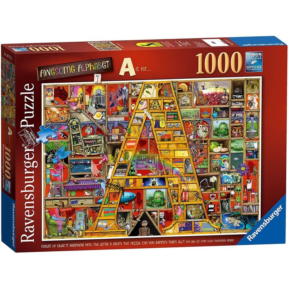 Awesome Alphabet A 1000pc Puzzle Main Product  Image width="1000" height="1000"