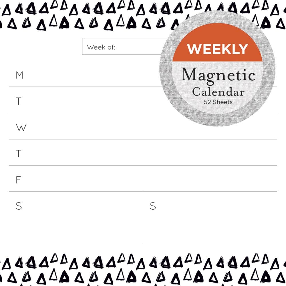 Black  White Magnetic Calendar Perpetual Main Product  Image width="1000" height="1000"