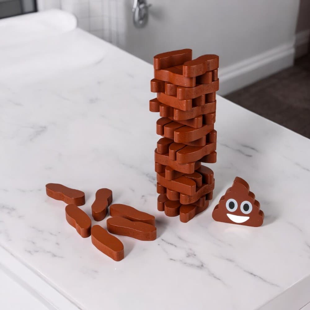 Stack the Poops Wooden Game Third Alternate Image