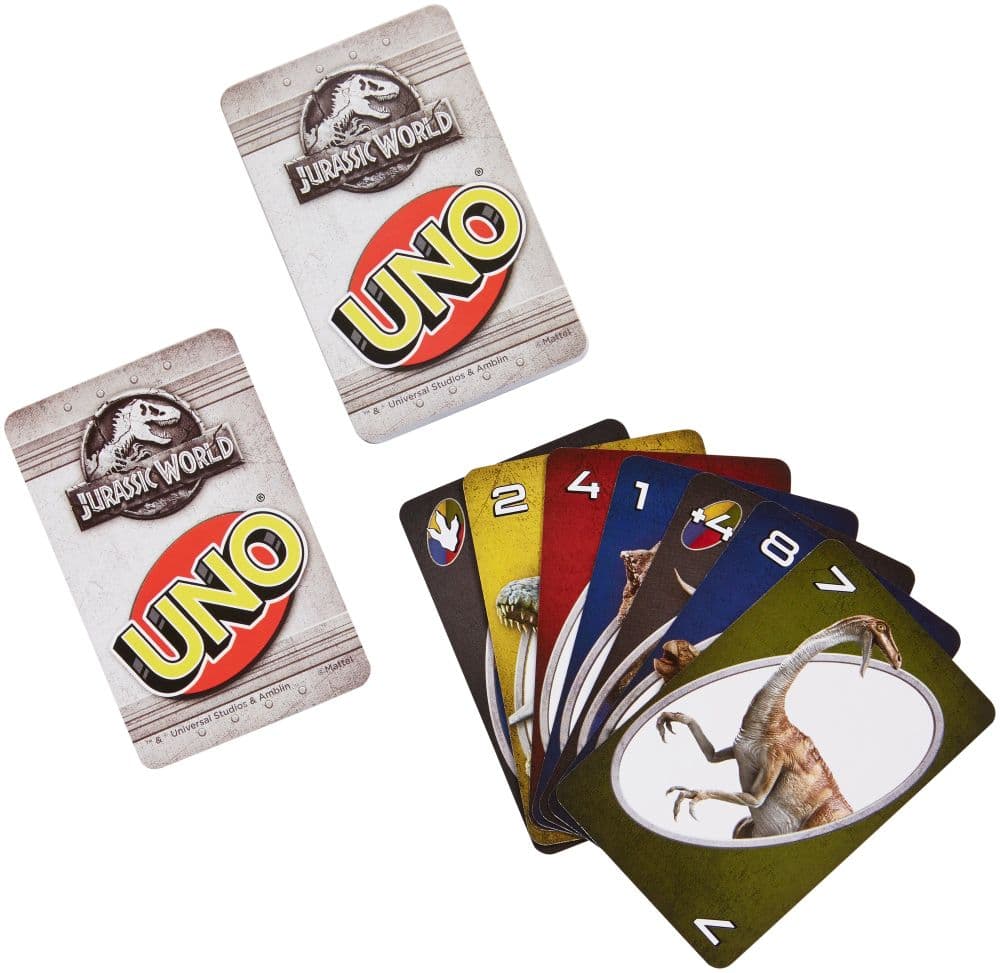 Uno Jurassic World Card Game image 2 width="1000" height="1000"