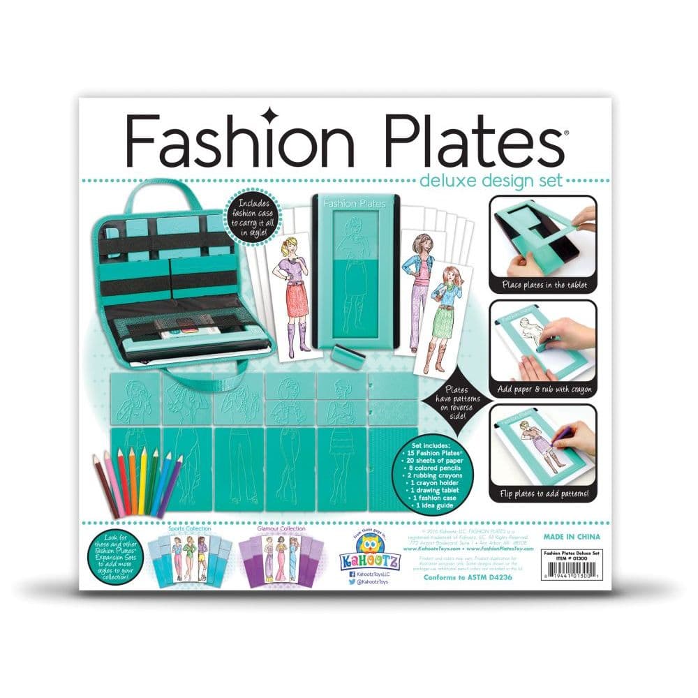 Fashion Plates Deluxe Kit 2nd Product Detail  Image width="1000" height="1000"