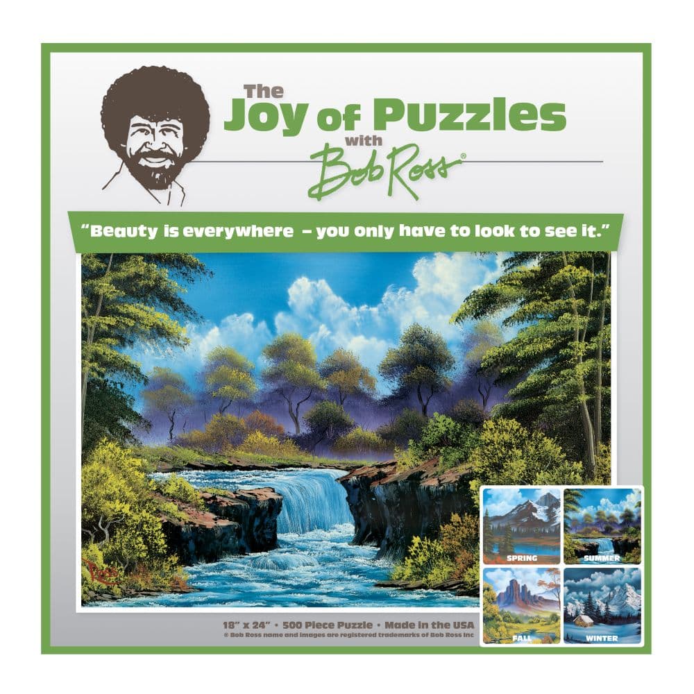 Bob Ross Summer Puzzle Main Product  Image width="1000" height="1000"