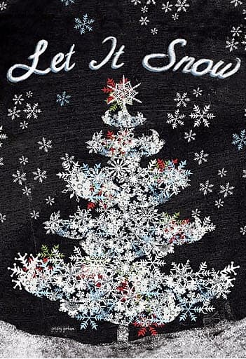 Let It Snow Outdoor Flag Large   28 x 40 by Gregory Gorham Main Product  Image width="1000" height="1000"