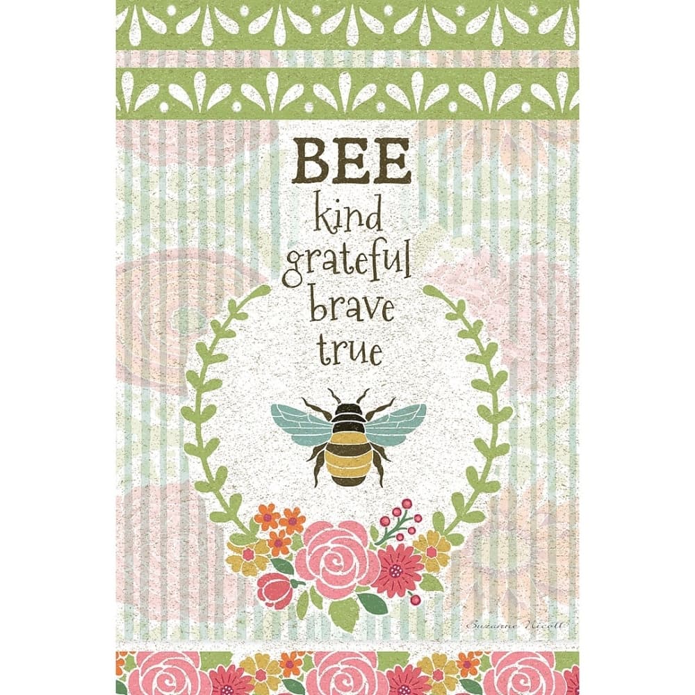 Bee Kind Outdoor Flag Mini   12 x 18 by Suzanne Nicoll Main Product  Image width="1000" height="1000"