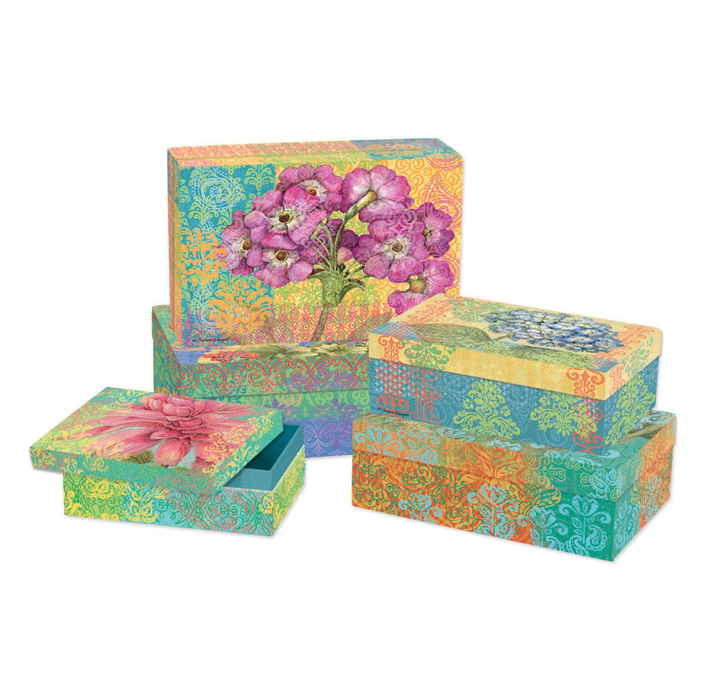 Bohemian Garden Decorative Boxes by Susan Winget Main Product  Image width="1000" height="1000"