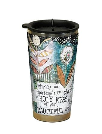 Holy Mess Traveler Mug by Kelly Rae Roberts Main Product  Image width="1000" height="1000"