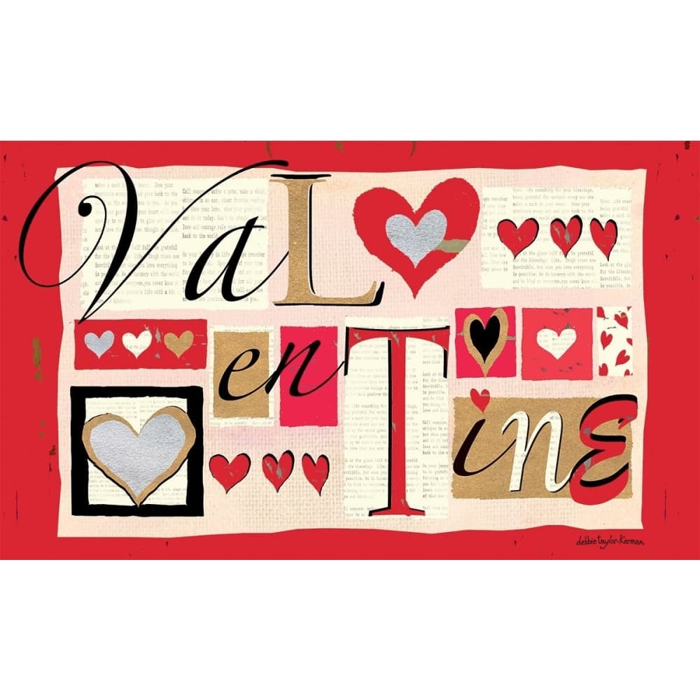 Valentine Doormat by Debbie Taylor Kerman Main Product  Image width="1000" height="1000"