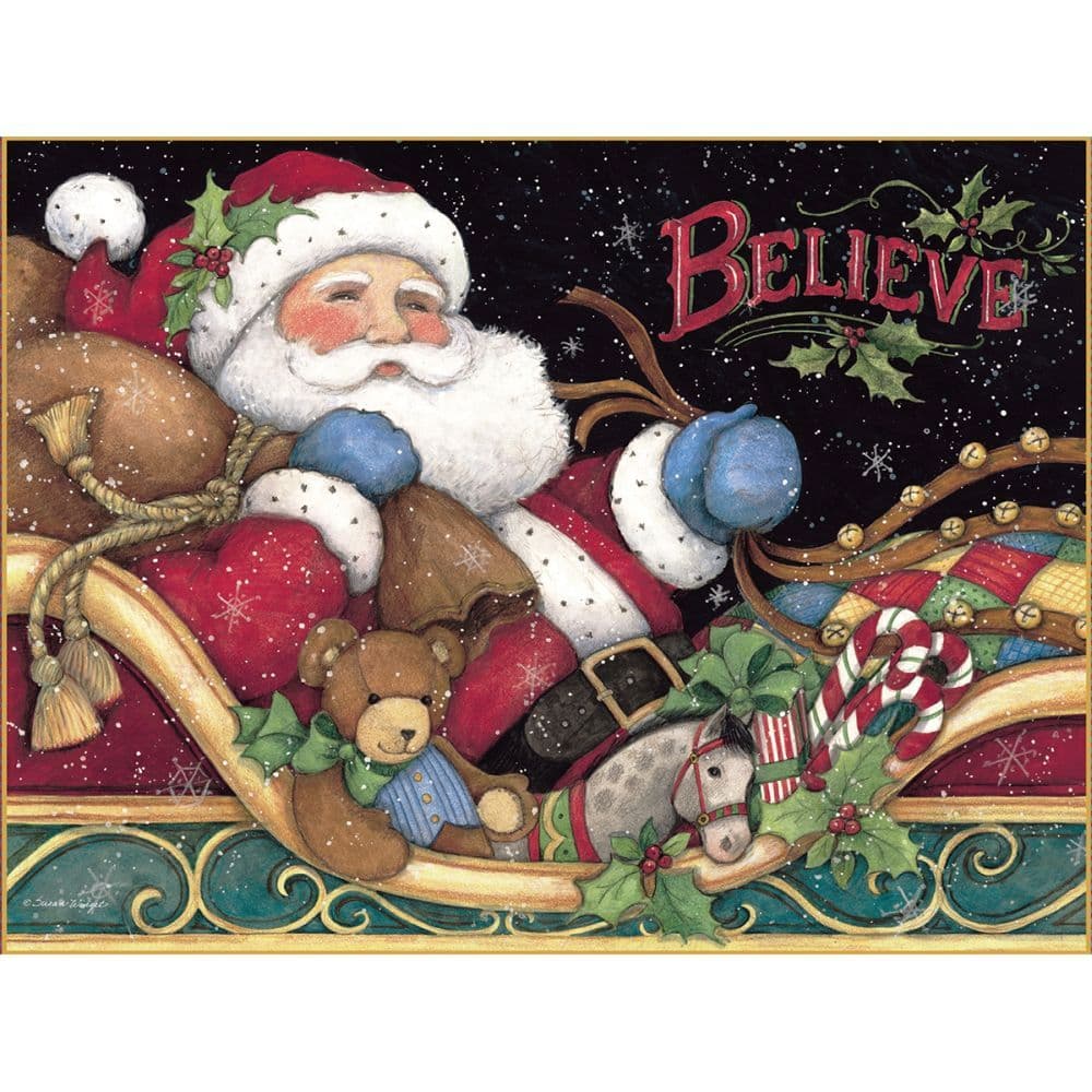 Santa Believe Ornament Box by Susan Winget 3rd Product Detail  Image width="1000" height="1000"