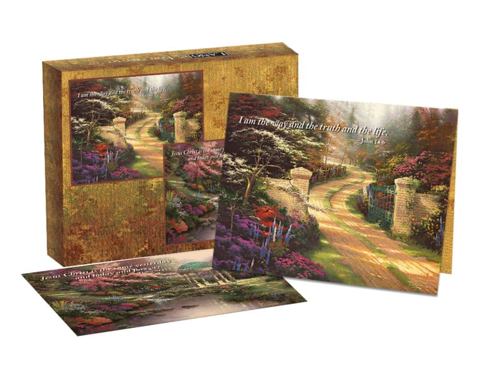 Garden Serenity Christ Note Card Set by Thomas Kinkade 4th Product Detail  Image width=&quot;1000&quot; height=&quot;1000&quot;