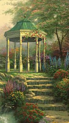 Sweetheart Gazebo by Thomas Kinkade Main Product  Image width="1000" height="1000"