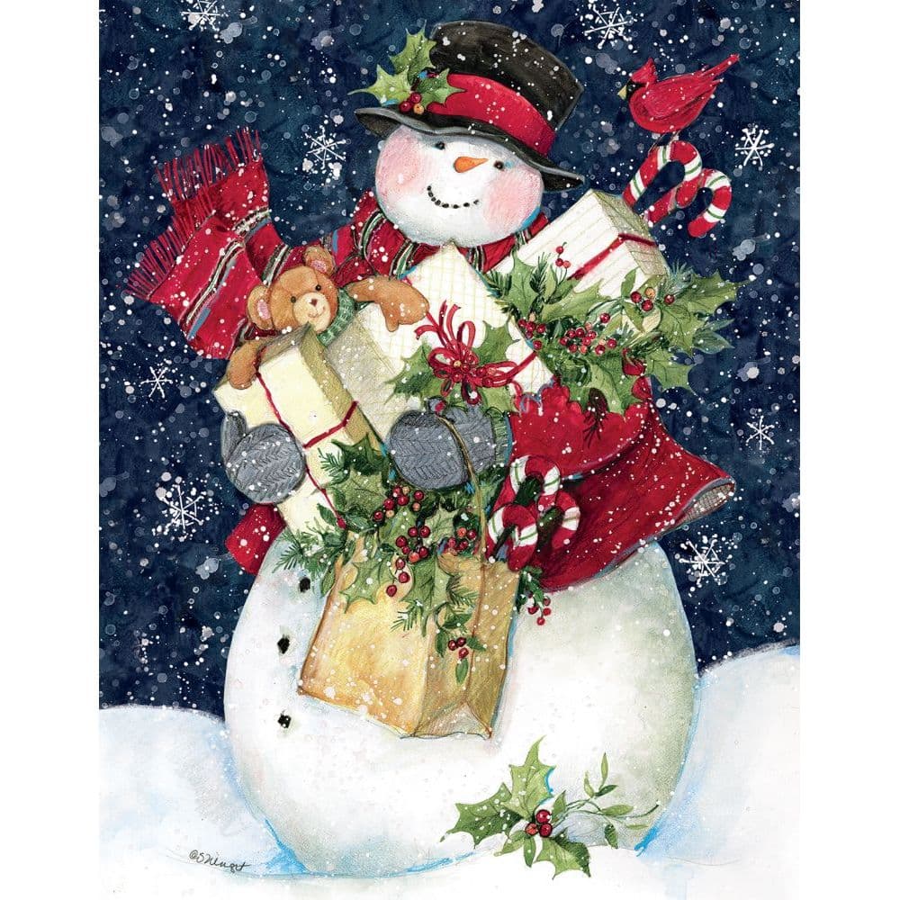 Snowman Gifts Boxed Christmas Cards