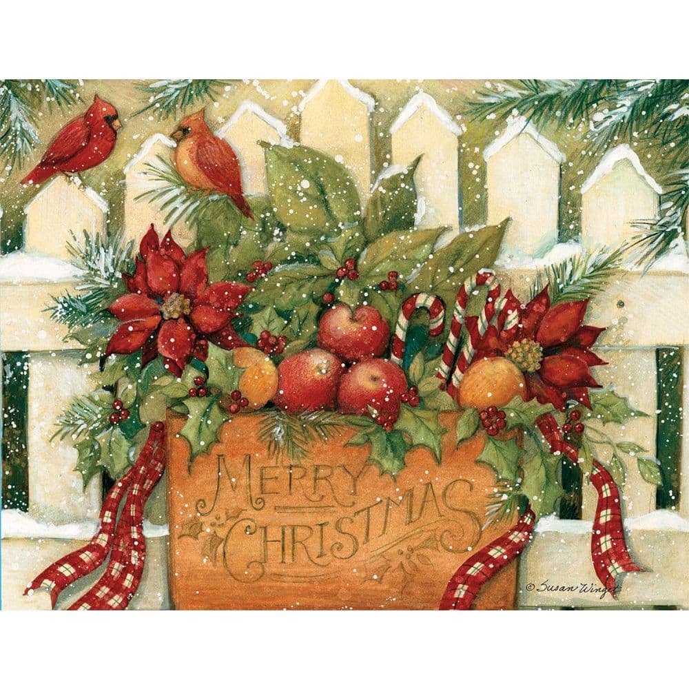 Merry Christmas Welcome Christmas Cards by Susan Winget Main Product  Image width="1000" height="1000"