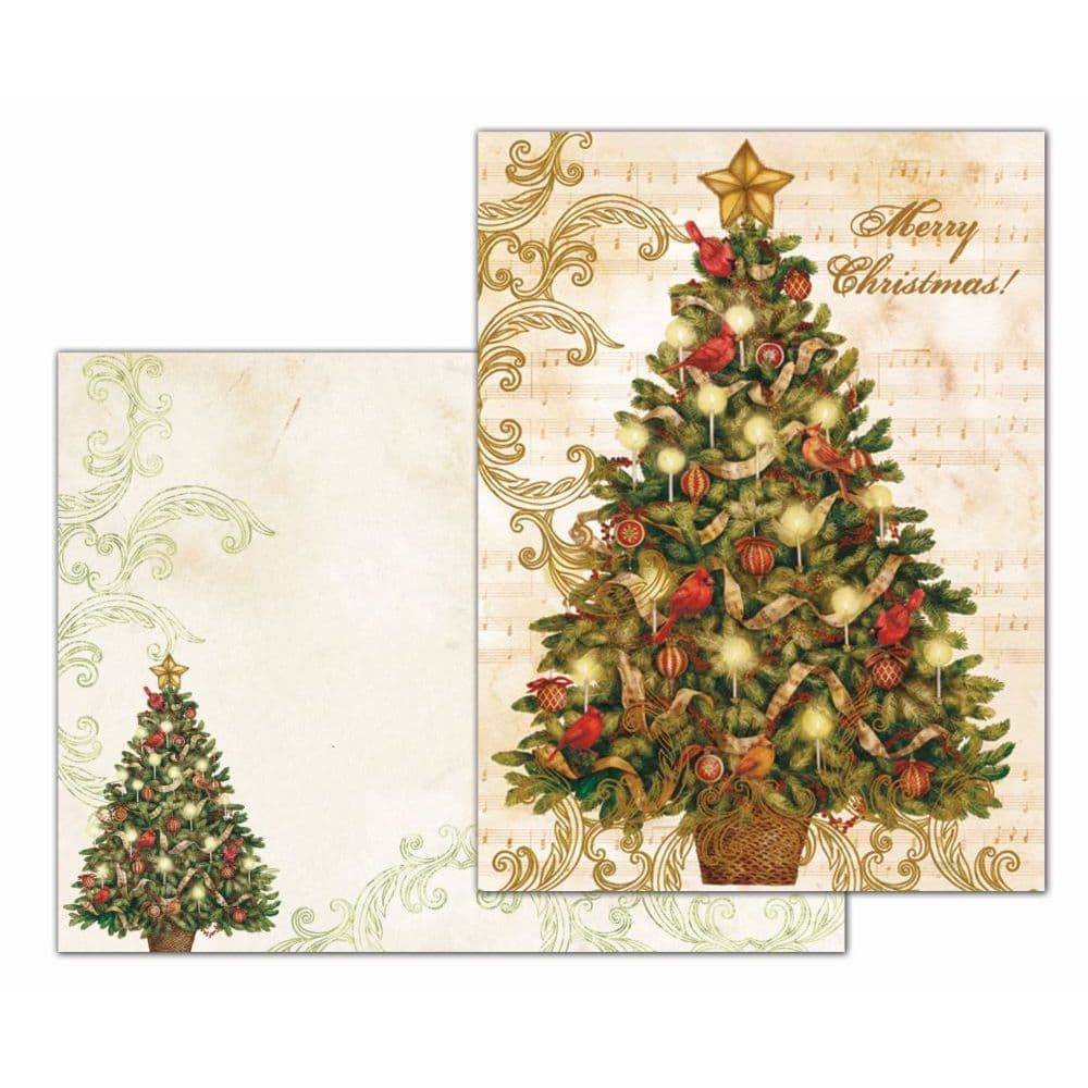 Christmas Tree Christmas Cards by Tim Coffey Main Product  Image width="1000" height="1000"