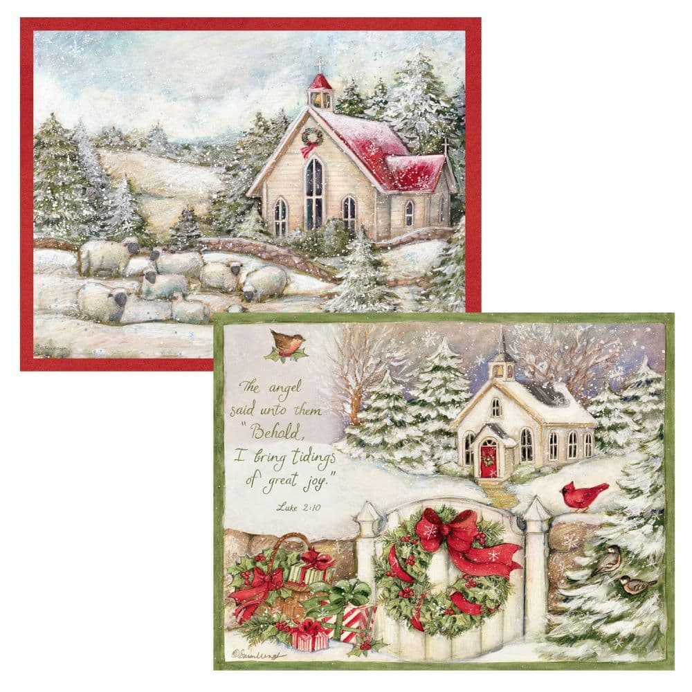 Little Church 5375 In X 6875 In Assorted Boxed Christmas Cards by Susan Winget Main Product  Image width=&quot;1000&quot; height=&quot;1000&quot;