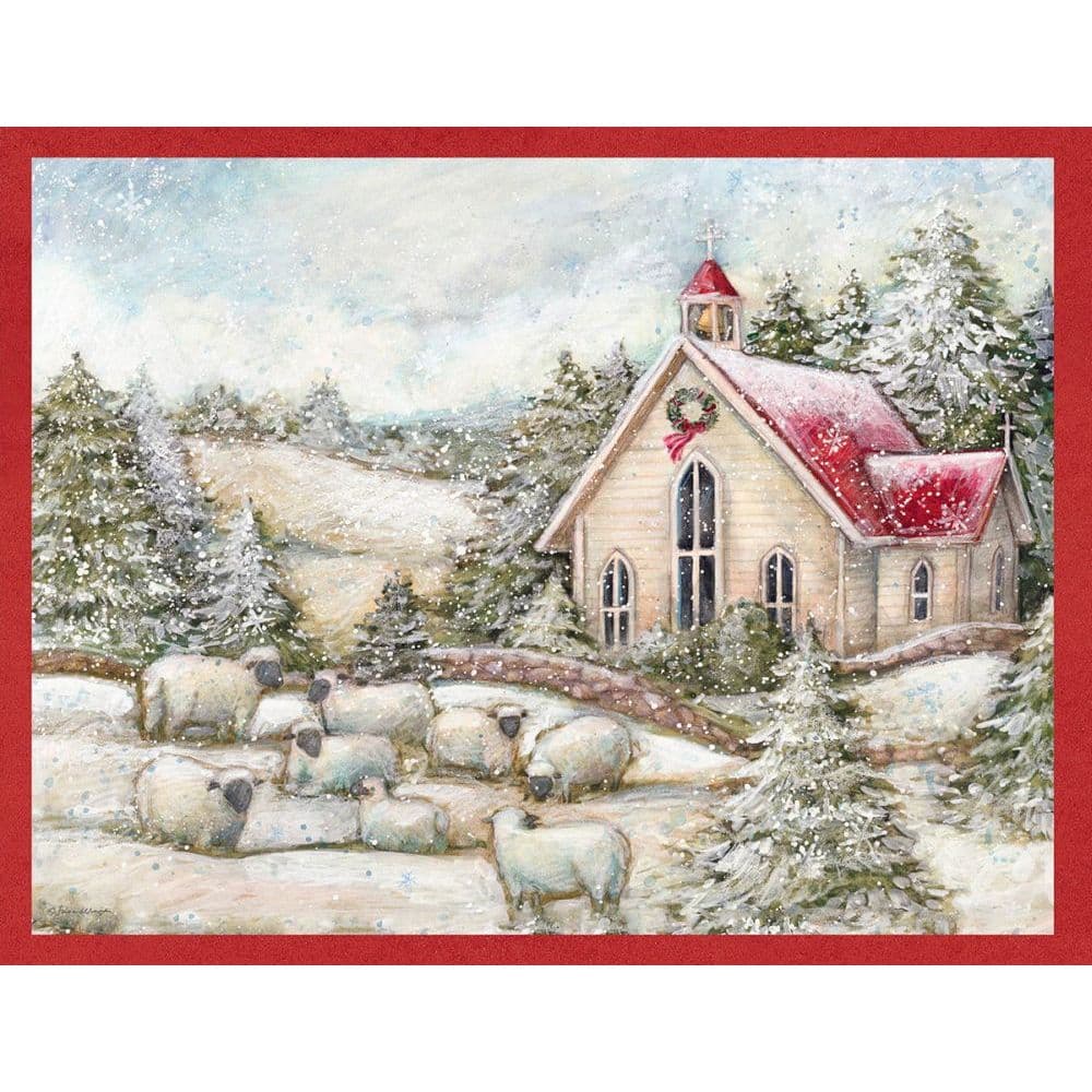 little church 5 375 in x 6 875 in assorted boxed christmas cards image 3 width=&quot;1000&quot; height=&quot;1000&quot;