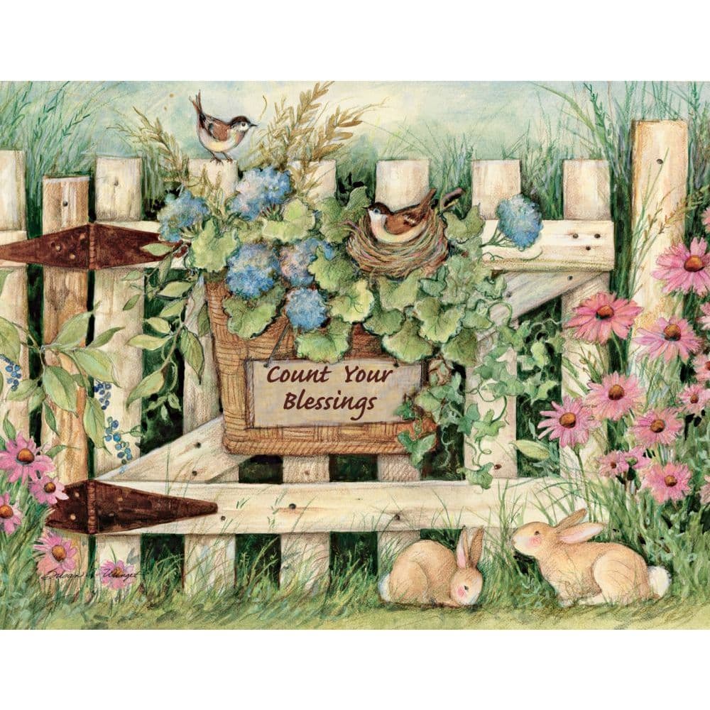 Garden Gate 4 In X 525 In Boxed Note Cards by Susan Winget Main Product  Image width=&quot;1000&quot; height=&quot;1000&quot;