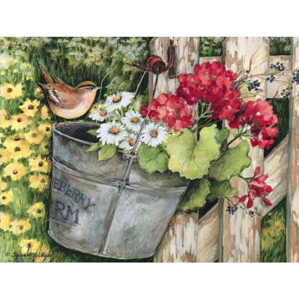 Birdhouse  Fence Assorted Boxed Note Cards by Susan Winget 3rd Product Detail  Image width="1000" height="1000"
