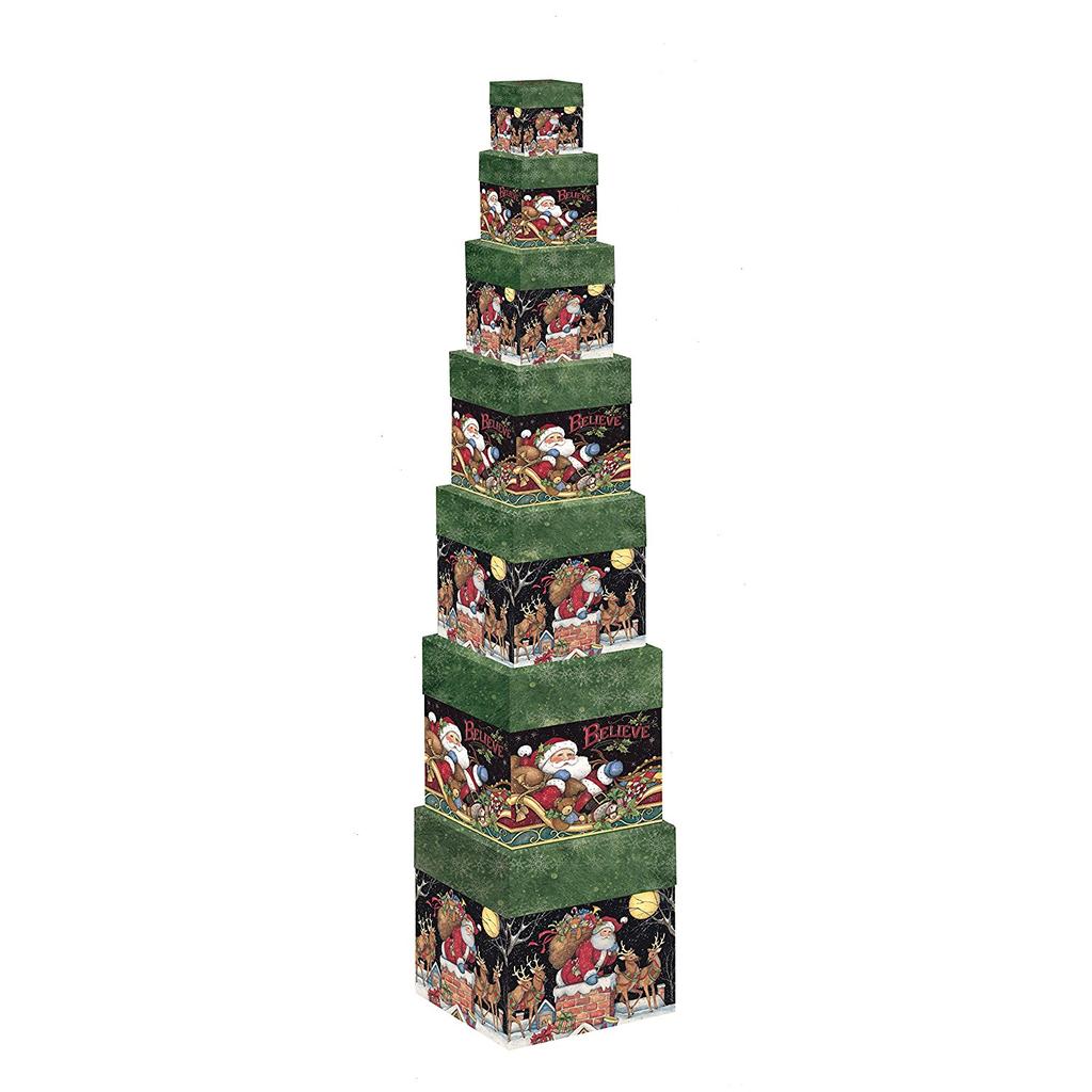 Santa Believe Decorative Boxes by Susan Winget Main Product  Image width="1000" height="1000"