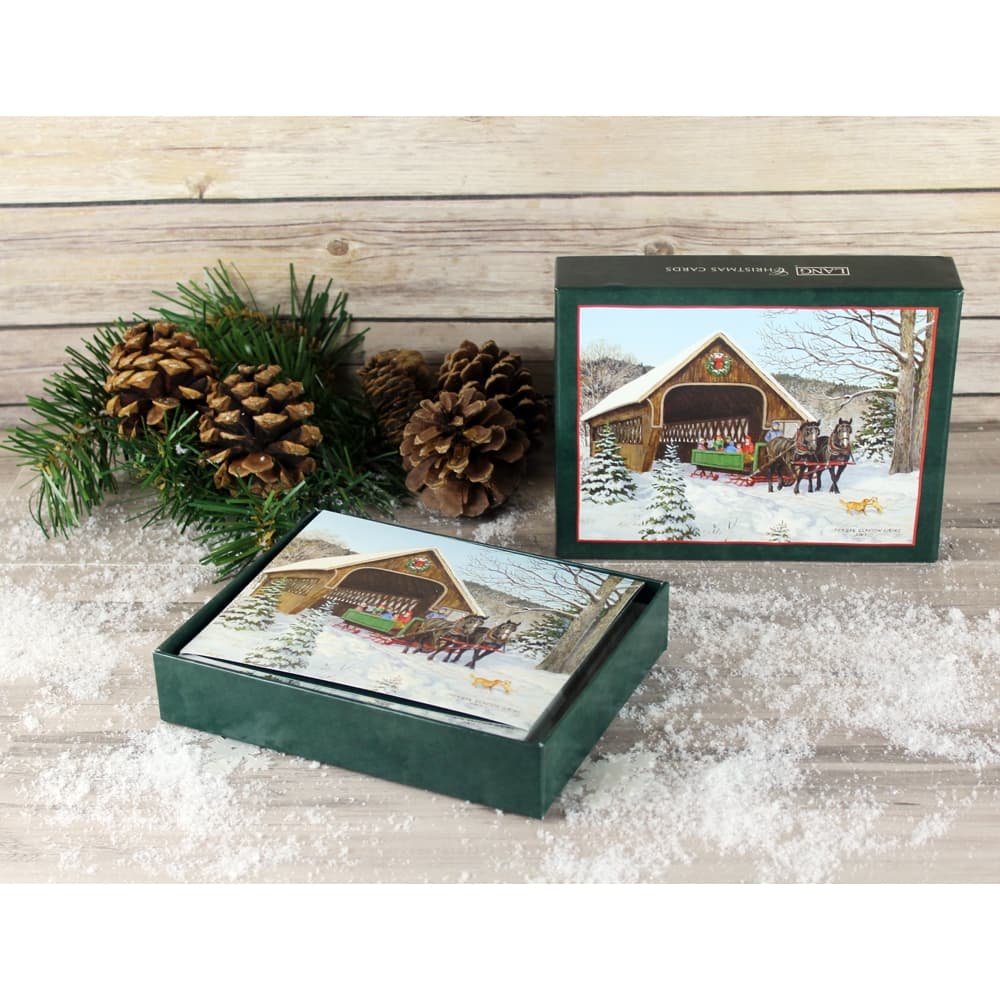 sleigh ride 5 3 in x 6 9 in boxed christmas cards image 4 width=&quot;1000&quot; height=&quot;1000&quot;