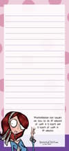 image Sketchy Chics Procrastination Mini List Pad Main Product  Image width="1000" height="1000"