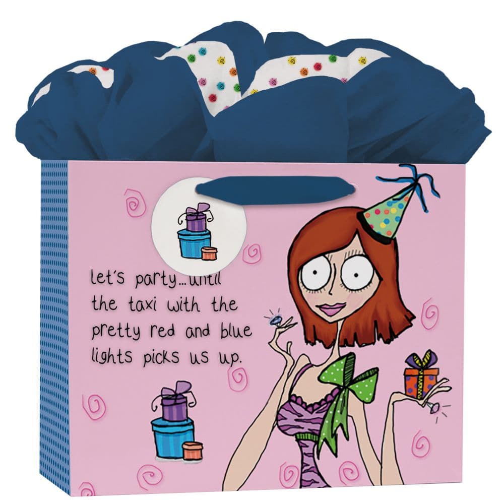 Sketchy Chics Party Time Medium GoGo Gift Bag Main Product  Image width="1000" height="1000"