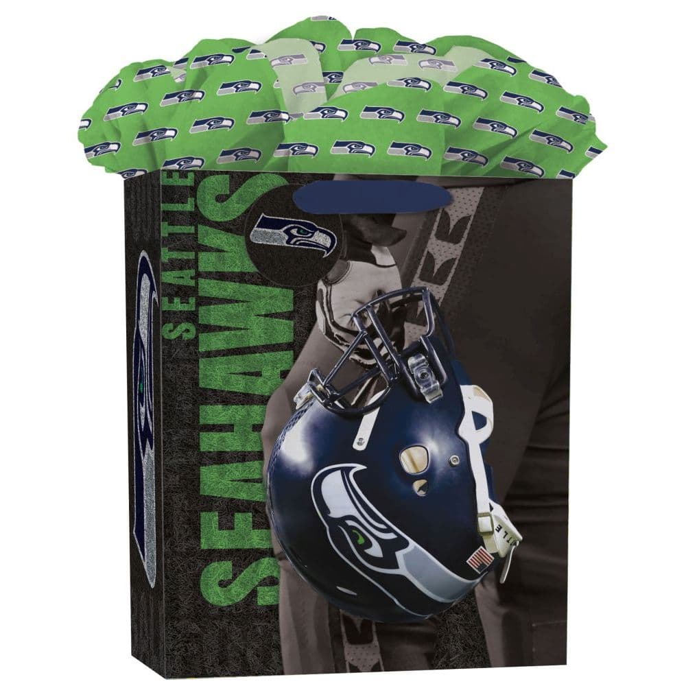 Seattle Seahawks Large Gogo Gift Bag Main Product  Image width=&quot;1000&quot; height=&quot;1000&quot;