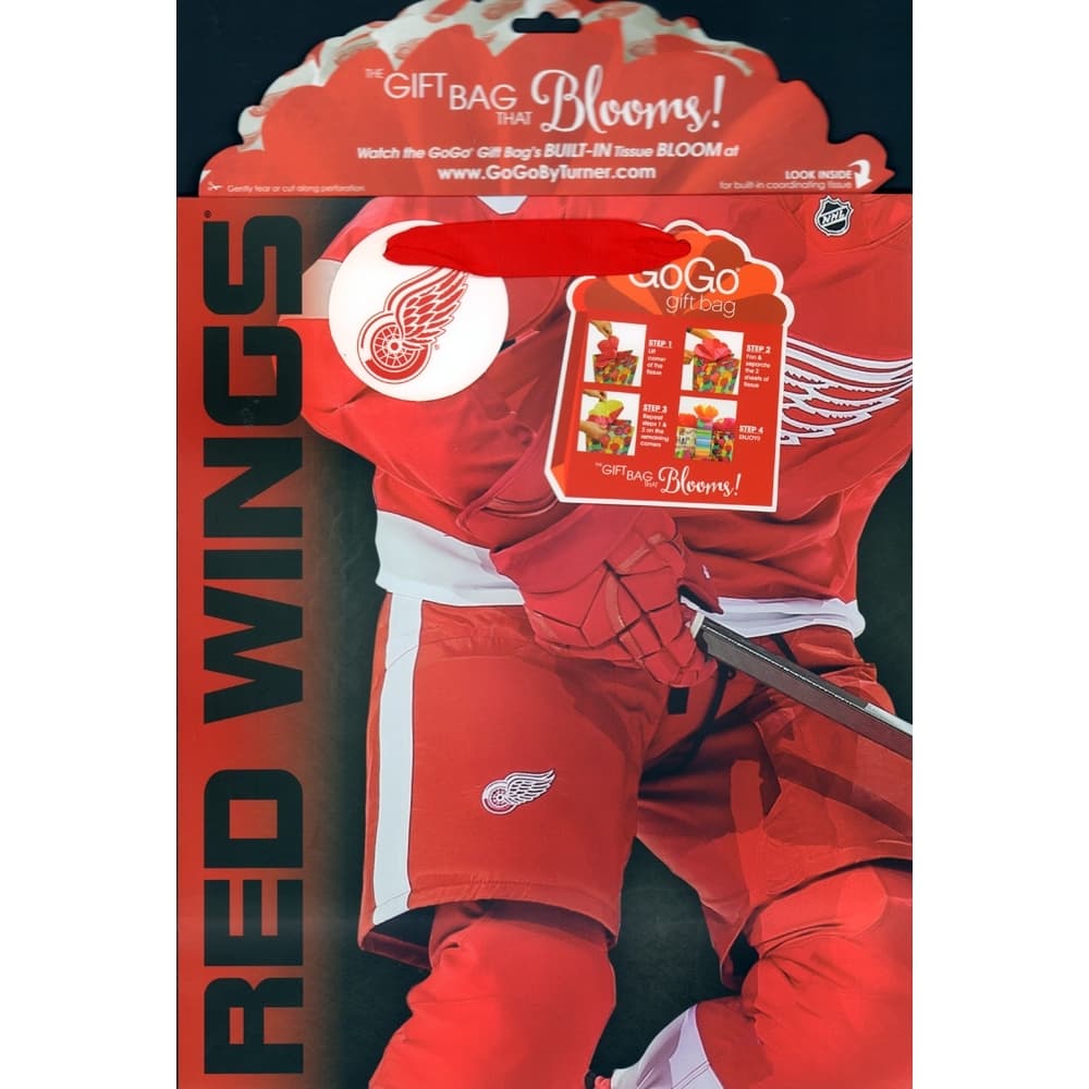 Detroit Red Wings Large Gogo Gift Bag 3rd Product Detail  Image width="1000" height="1000"