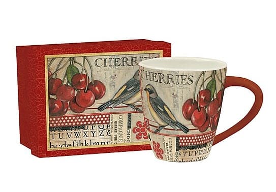 Cherries Mug by Kimberly Poloson Main Product  Image width="1000" height="1000"