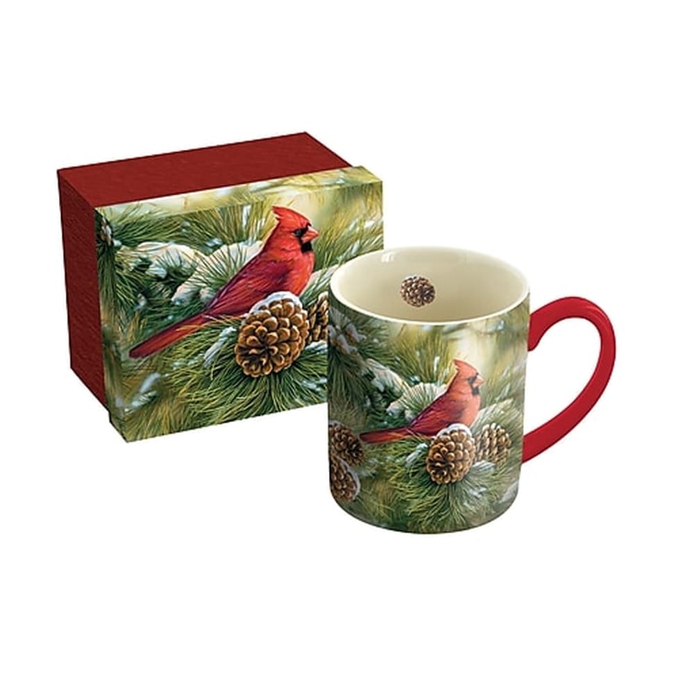 December Dawn Cardinal 14-oz. Mug w/ Decorative Box by Rosemary Millette Main Product Image width=&quot;1000&quot; height=&quot;1000&quot;
