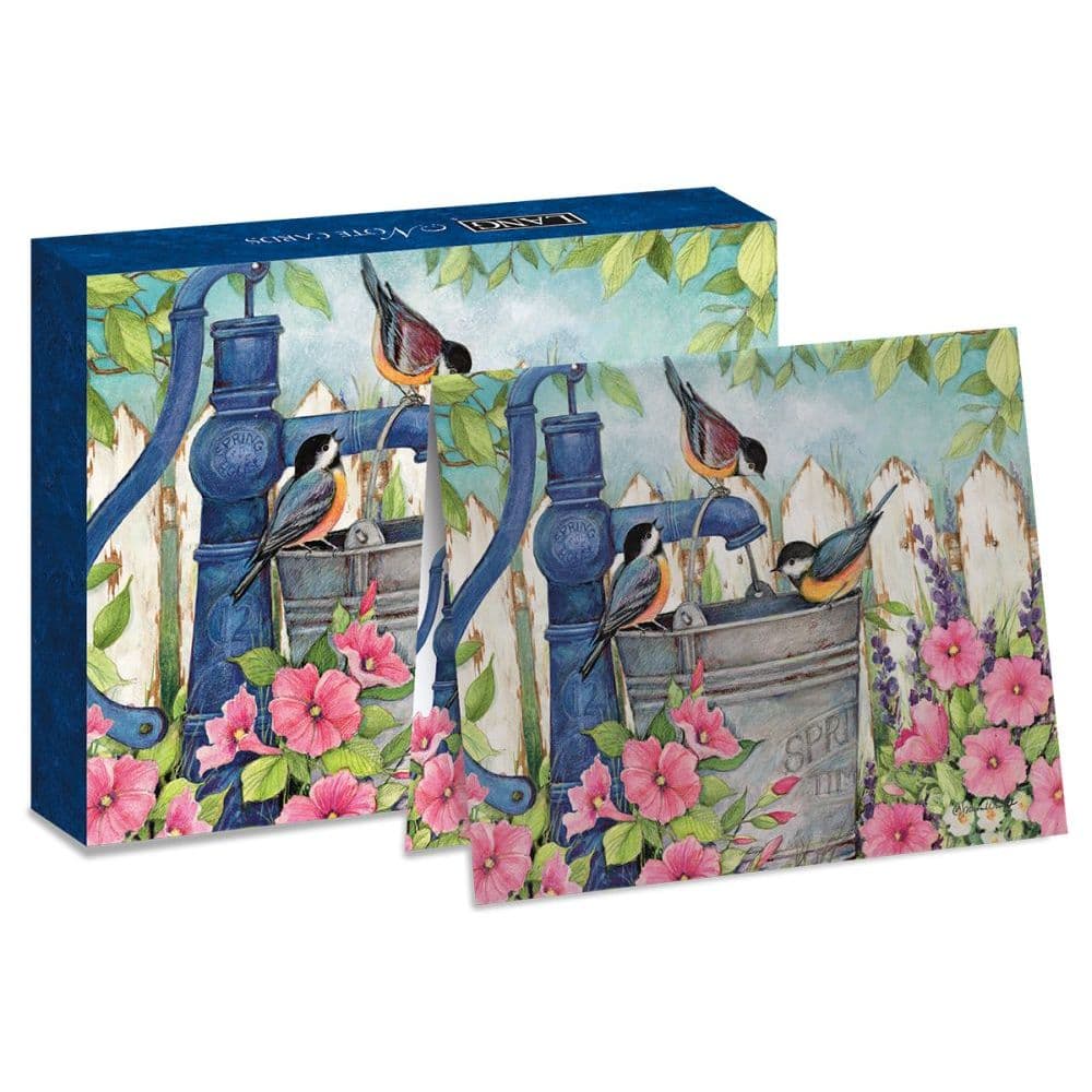 Garden Fountain Boxed Note Cards by Susan Winget 4th Product Detail  Image width="1000" height="1000"