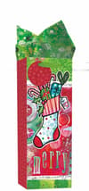 image Happy Christmas Bottle Gift Bag by Lori Siebert Main Product  Image width=&quot;1000&quot; height=&quot;1000&quot;