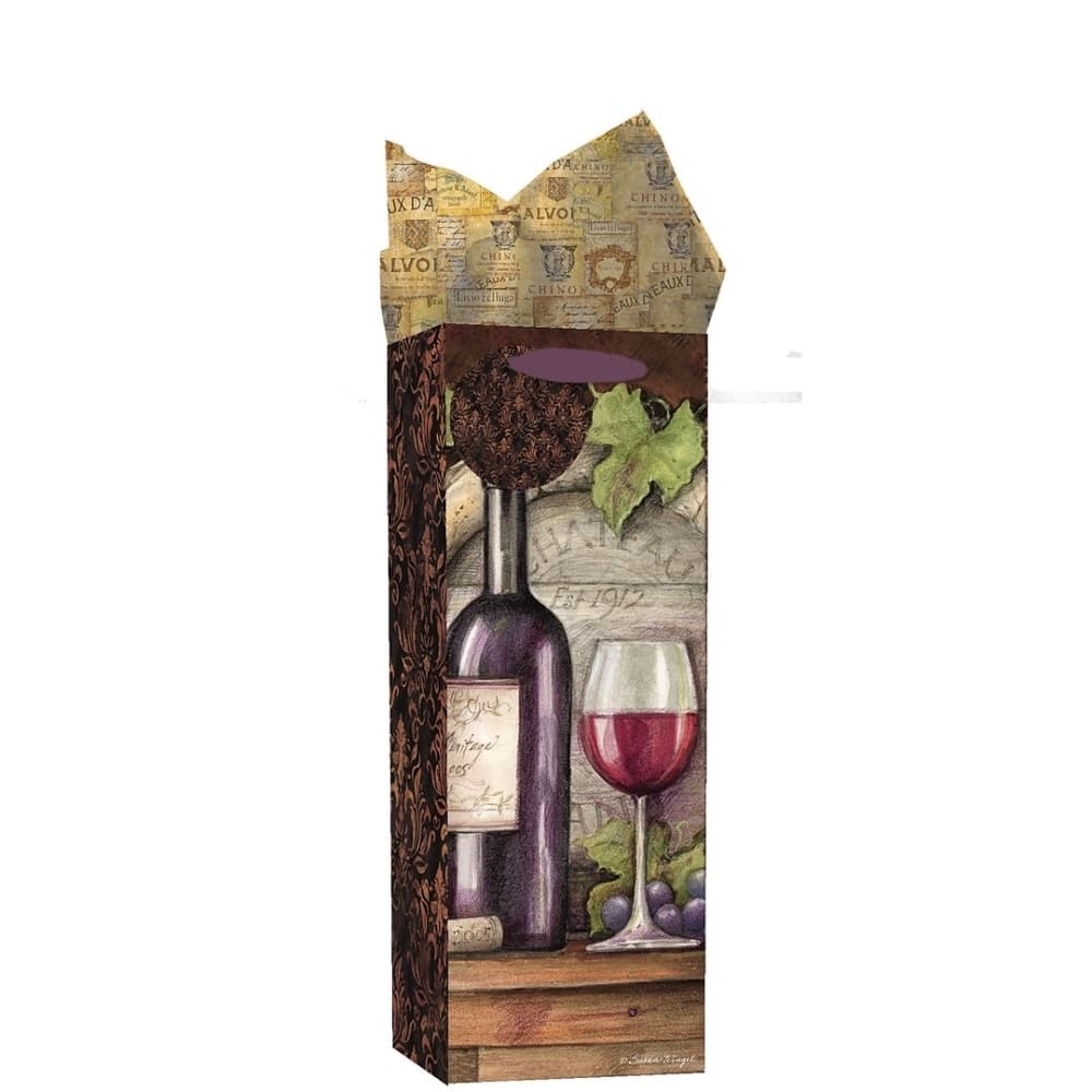 Wine Country Bottle Gift Bag by Susan Winget -  LANG