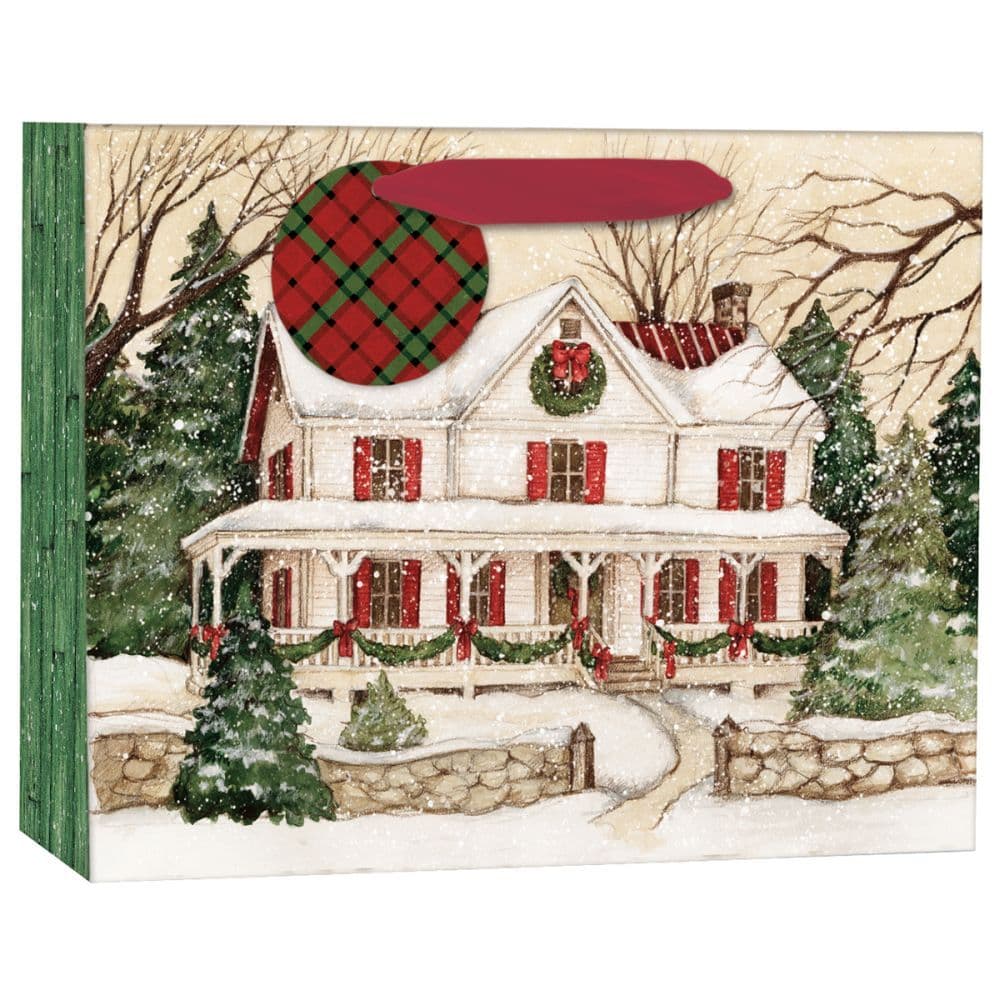 Evergreen Christmas Medium Gift Bag by Susan Winget 2nd Product Detail  Image width="1000" height="1000"