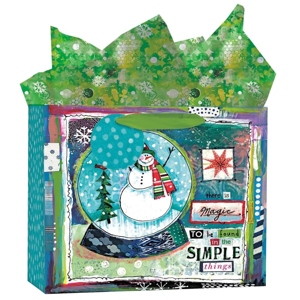 Happy Christmas Medium Gift Bag by Lori Siebert Main Product  Image width=&quot;1000&quot; height=&quot;1000&quot;