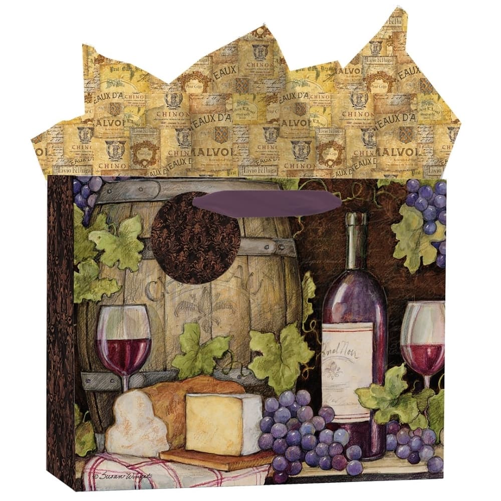 Wine Country Medium Gift Bag by Susan Winget -  LANG